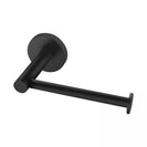 Euro Pin Lever Stainless Steel Round Matt Black Toilet Paper Roll Holder Wall Mounted - NZHomeware