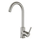 Euro Round Brushed Nickel Kitchen Sink Mixer Tap 360° Swivel - NZHomeware