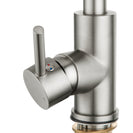 Euro Round Brushed Nickel Kitchen Sink Mixer Tap 360° Swivel - NZHomeware