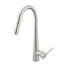 Euro Round Brushed Nickel Pull Out/Down Kitchen/Laundry Sink Mixer Taps Swivel Kitchen Tapware - NZHomeware