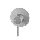 Euro Round Brushed Nickel Shower/Bath Wall Mixer Solid Brass - NZHomeware