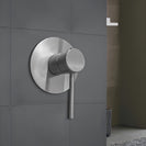 Euro Round Brushed Nickel Shower/Bath Wall Mixer Solid Brass - NZHomeware