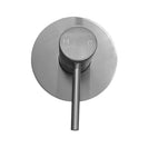 Euro Round Brushed Nickel Shower/Bath Wall Mixer Solid Brass - NZHomeware
