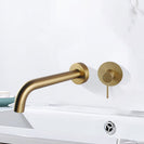 Euro Round Brushed Yellow Gold Bathtub/Basin Mixer Wall Mounted - NZHomeware