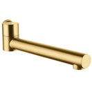 Euro Round Brushed Yellow Gold Bathtub/Basin Swivel Wall Spouts Tapware Bathtub Faucet - NZHomeware