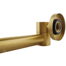 Euro Round Brushed Yellow Gold Bathtub/Basin Swivel Wall Spouts Tapware Bathtub Faucet - NZHomeware