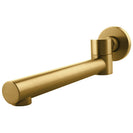 Euro Round Brushed Yellow Gold Bathtub/Basin Swivel Wall Spouts Tapware Bathtub Faucet - NZHomeware
