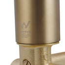 Euro Round Brushed Yellow Gold Shower/Bath Mixer with Diverter Wall Mounted - NZHomeware