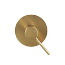 Euro Round Brushed Yellow Gold Shower/Bath Wall Mixer Solid Brass - NZHomeware