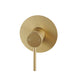 Euro Round Brushed Yellow Gold Shower/Bath Wall Mixer Solid Brass - NZHomeware