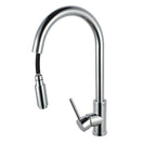 Euro Round Chrome 360° Swivel Pull Out Kitchen Sink Mixer Tap DR Brass - NZHomeware