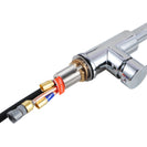 Euro Round Chrome 360° Swivel Pull Out Kitchen Sink Mixer Tap DR Brass - NZHomeware