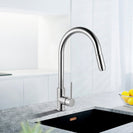 Euro Round Chrome 360° Swivel Pull Out Kitchen Sink Mixer Tap DR Brass - NZHomeware