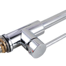 Euro Round Chrome 360° Swivel Pull Out Kitchen Sink Mixer Tap DR Brass - NZHomeware