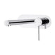 Euro Round Chrome Bathtub/Basin Wall Mixer With Spout Color Up Extend - NZHomeware