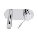 Euro Round Chrome Bathtub/Basin Wall Mixer With Spout Color Up Extend - NZHomeware