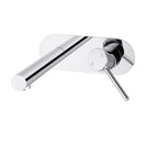 Euro Round Chrome Bathtub/Basin Wall Mixer With Spout Color Up Extend - NZHomeware