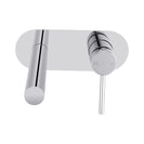 Euro Round Chrome Bathtub/Basin Wall Mixer With Spout Color Up Extend - NZHomeware