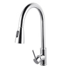 Euro Round Chrome Pull Out/Down Shower Kitchen/Laundry Sink Mixer Taps Swivel Kitchen Tapware - NZHomeware