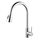 Euro Round Chrome Pull Out/Down Shower Kitchen/Laundry Sink Mixer Taps Swivel Kitchen Tapware - NZHomeware