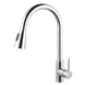 Euro Round Chrome Pull Out/Down Shower Kitchen/Laundry Sink Mixer Taps Swivel Kitchen Tapware - NZHomeware