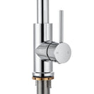 Euro Round Chrome Pull Out/Down Spray Kitchen/Laundry Sink Mixer Taps Swivel Kitchen Tapware - NZHomeware