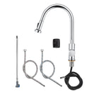 Euro Round Chrome Pull Out/Down Spray Kitchen/Laundry Sink Mixer Taps Swivel Kitchen Tapware - NZHomeware