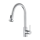 Euro Round Chrome Pull Out/Down Spray Kitchen/Laundry Sink Mixer Taps Swivel Kitchen Tapware - NZHomeware