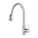 Euro Round Chrome Pull Out/Down Spray Kitchen/Laundry Sink Mixer Taps Swivel Kitchen Tapware - NZHomeware