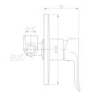 Euro Round Chrome Shower/Bath Wall Mixer - NZHomeware
