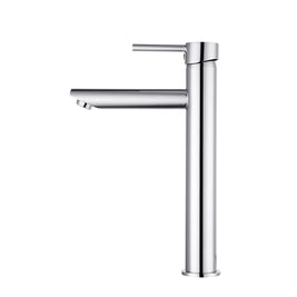 Euro Round Chrome Tall Basin Mixer Taps Tall Tapware - NZHomeware