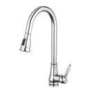 Euro Round Chrome Vintage Pull Out/Down Kitchen/Laundry Sink Mixer Taps Antique Taps Swivel Kitchen Tapware - NZHomeware