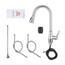 Euro Round Chrome Vintage Pull Out/Down Kitchen/Laundry Sink Mixer Taps Antique Taps Swivel Kitchen Tapware - NZHomeware