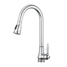 Euro Round Chrome Vintage Pull Out/Down Kitchen/Laundry Sink Mixer Taps Antique Taps Swivel Kitchen Tapware - NZHomeware