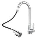 Euro Round Chrome Vintage Pull Out/Down Kitchen/Laundry Sink Mixer Taps Antique Taps Swivel Kitchen Tapware - NZHomeware