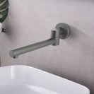 Euro Round Gunmetal Grey Bathtub/Basin Swivel Wall Spouts Tapware Bathtub Faucet - NZHomeware