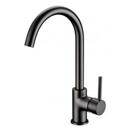 Euro Round Gunmetal Grey Kitchen Sink Mixer Tap 360° Swivel - NZHomeware
