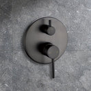 Euro Round Gunmetal Grey Shower/Bath Mixer with Diverter Wall Mounted - NZHomeware