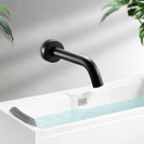 Euro Round Matt Black Bathtub/Basin Wall Spout - NZHomeware