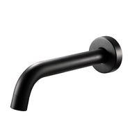 Euro Round Matt Black Bathtub/Basin Wall Spout - NZHomeware