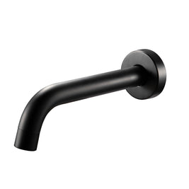 Euro Round Matt Black Bathtub/Basin Wall Spout - NZHomeware