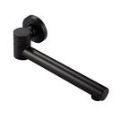 Euro Round Nero Black Bathtub/Basin Swivel Wall Spouts Tapware Bathtub Faucet - NZHomeware