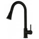 Euro Round Nero Black Pull Out/Down Kitchen/Laundry Sink Mixer Taps Swivel Kitchen Tapware - NZHomeware