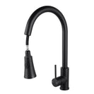 Euro Round Nero Black Pull Out/Down Kitchen/Laundry Sink Mixer Taps Swivel Kitchen Tapware - NZHomeware