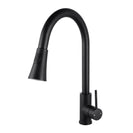 Euro Round Nero Black Pull Out/Down Kitchen/Laundry Sink Mixer Taps Swivel Kitchen Tapware - NZHomeware