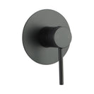 Euro Round Nero Black Shower/Bath Wall Pin Mixers - NZHomeware