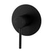 Euro Round Nero Black Shower/Bath Wall Pin Mixers - NZHomeware