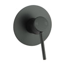 Euro Round Nero Black Shower/Bath Wall Pin Mixers - NZHomeware
