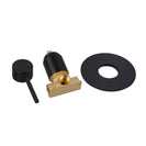Euro Round Nero Black Shower/Bath Wall Pin Mixers - NZHomeware