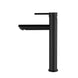 Euro Round Nero Black Tall Basin Mixer Tap Black Taps Tall Tapware - NZHomeware